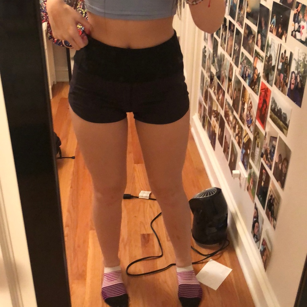 Black lululemon shorts